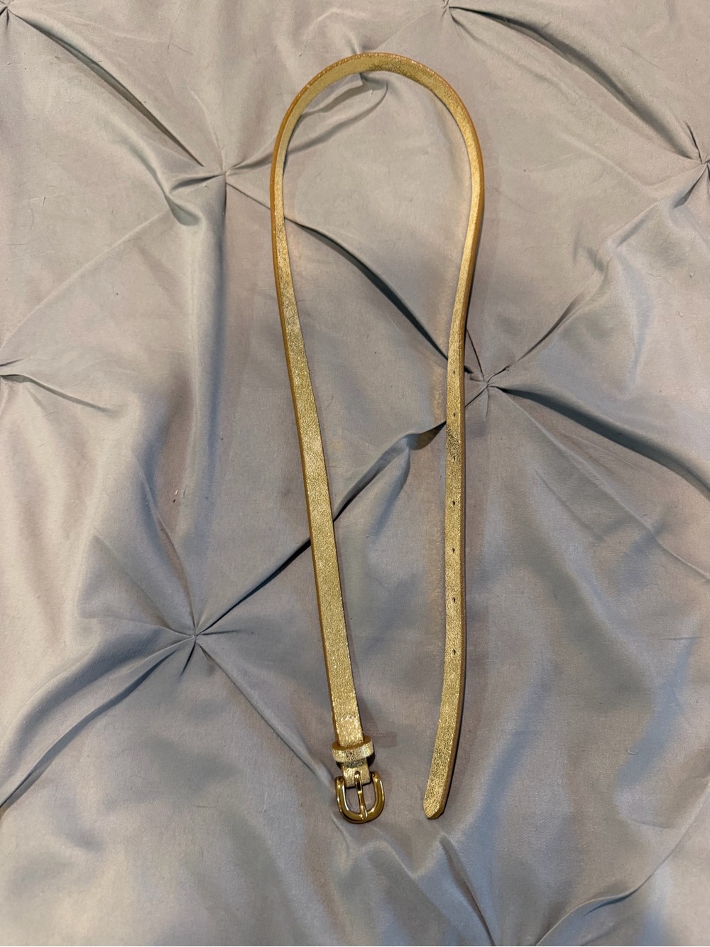 Gold Women's Slim Belt